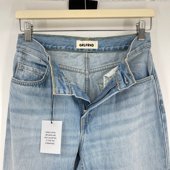 GRLFRND | NWT Danie Mid Rise Boot Jeans in York Blvd Medium Blue Wash 24 - Picture 7 of 14